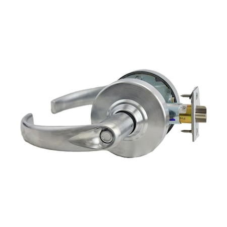 Schlage Commercial Entry Office Sparta Lever Less Cylinder 2-3/4" Deadlatch ANSI Strike Satin Chrome ALX50LSPA626
